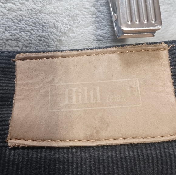 Hiltl Men’s Charcoal Corduroy Trousers Size 36x34 German Engineered Luxury Pants - Picture 7 of 9